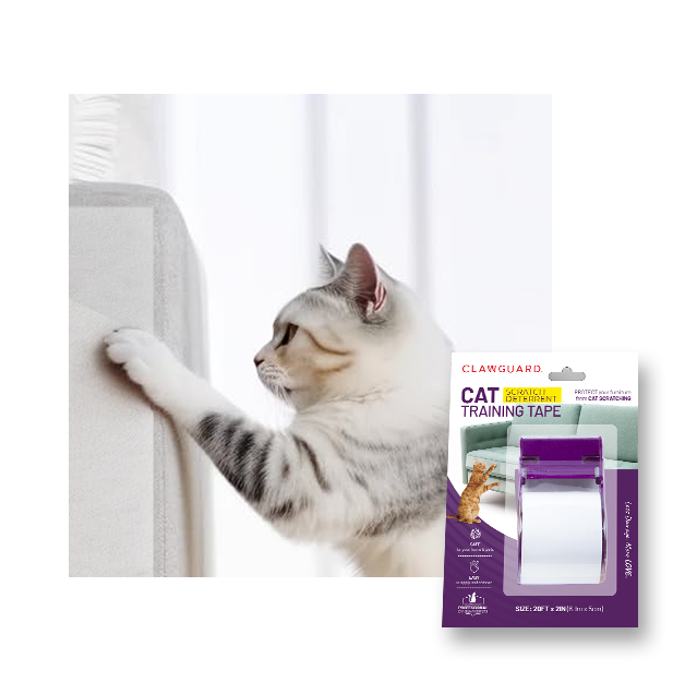 Cat Training Tape - Roll with Dispenser for Furniture and Surfaces