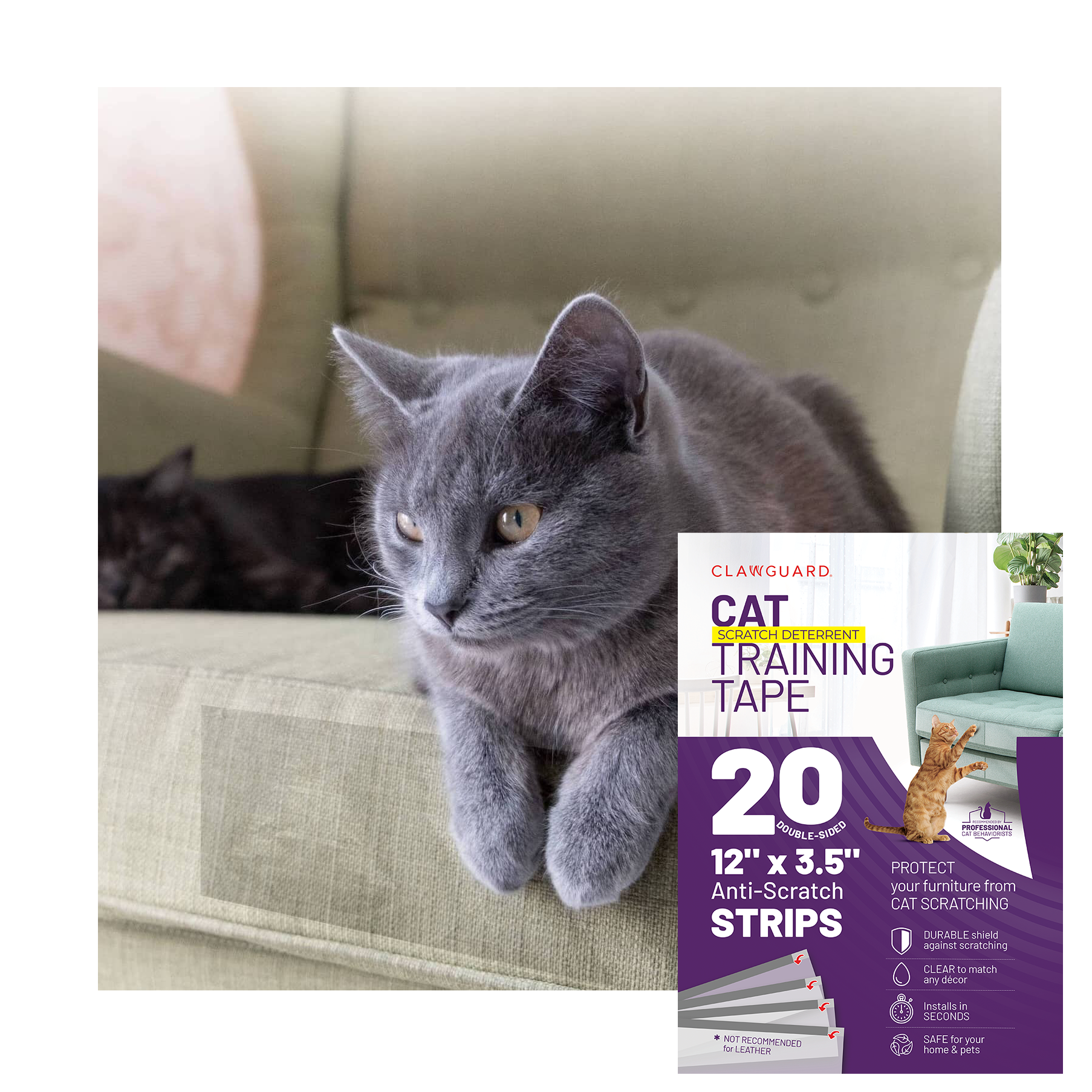 Cat Training Tape Strips - Save Furniture And Train Your Cat