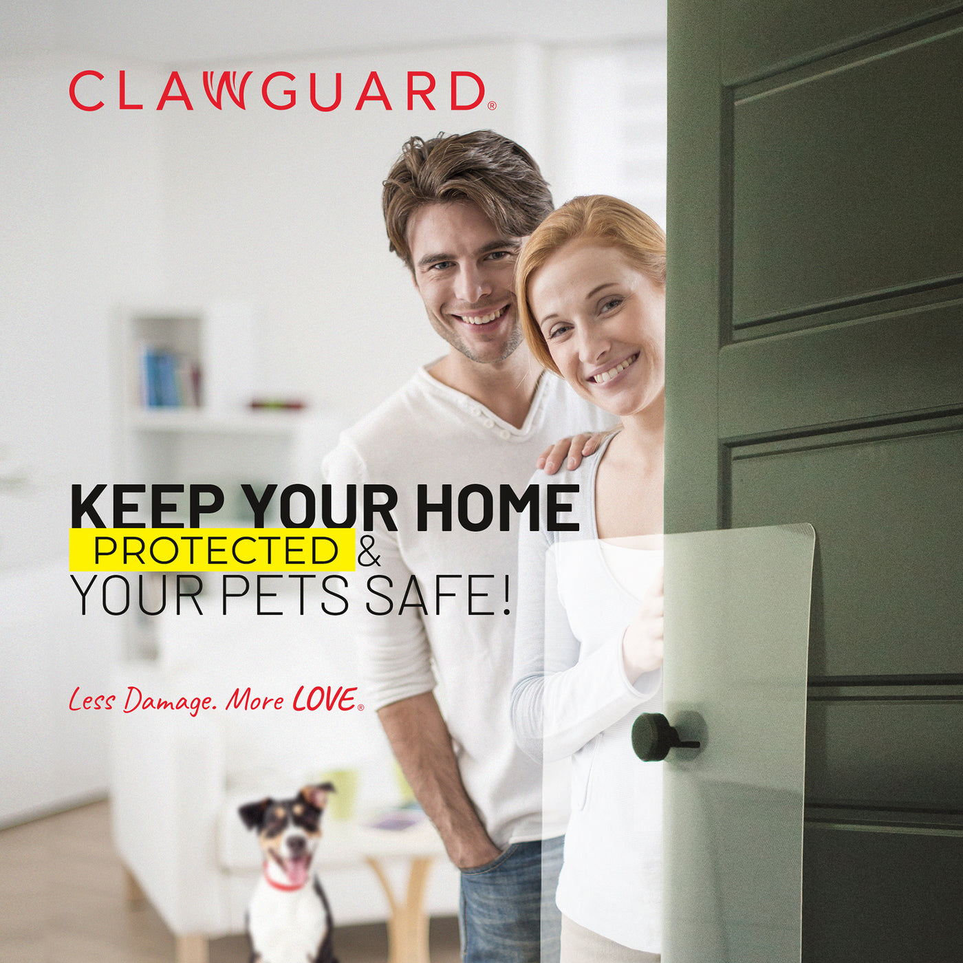 The Clawguard Door Shield Scratch Protector USA-Made · Clawguard