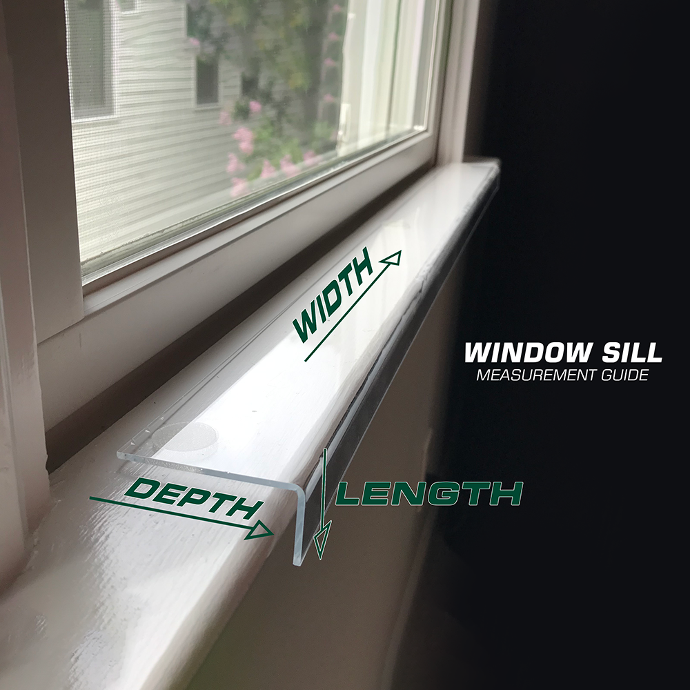 Window Sill Protectors - Clear and Tough Guaranteed for All Window Sizes